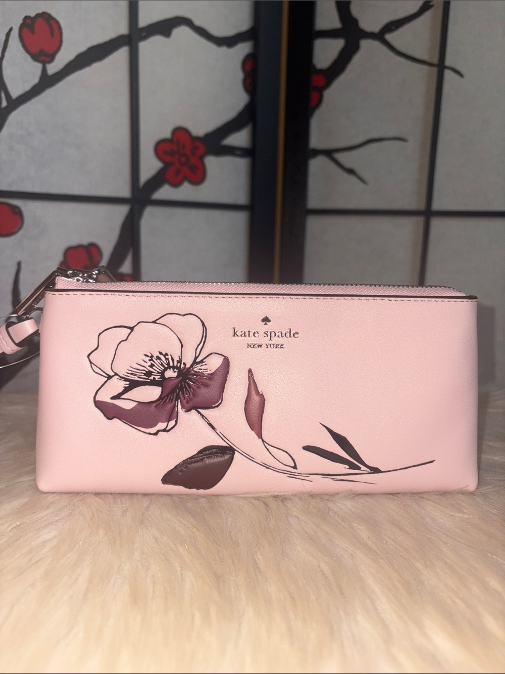 Kate Spade WREN Double Zip Wristlet/KEY RING Card Holder 2pc Set - Picture 2 of 8
